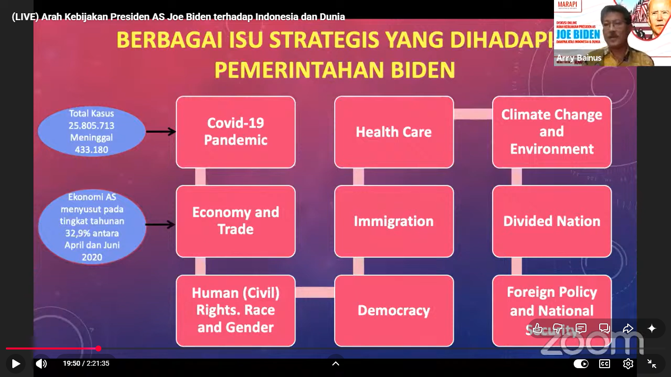 Webinar on US President Biden's Policy Direction 